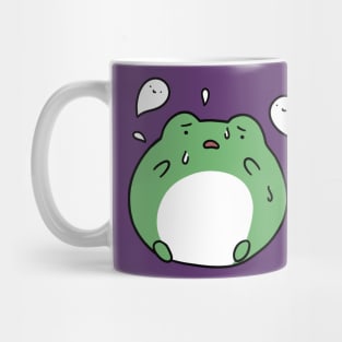 Frog Scared of Ghosts Mug